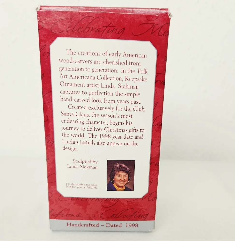 Hallmark Keepsake “Making His Way” Santa Ornament 1998 Collector’s Club